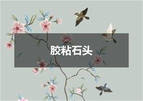 胶粘石头