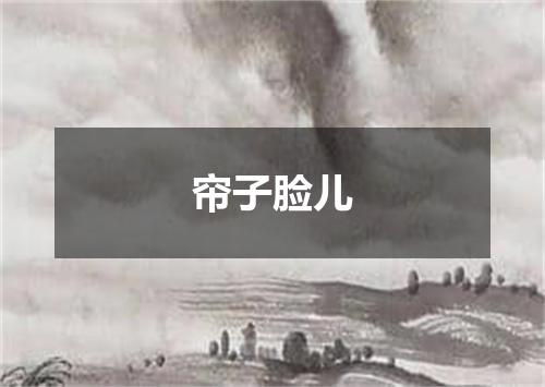 帘子脸儿