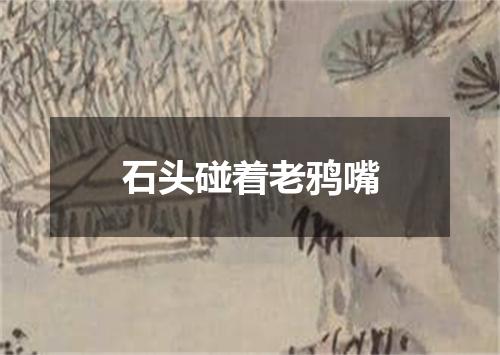 石头碰着老鸦嘴