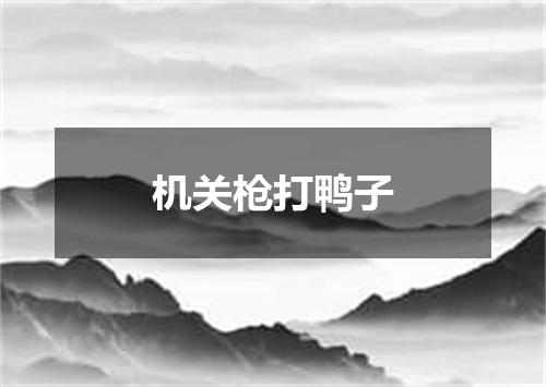 机关枪打鸭子