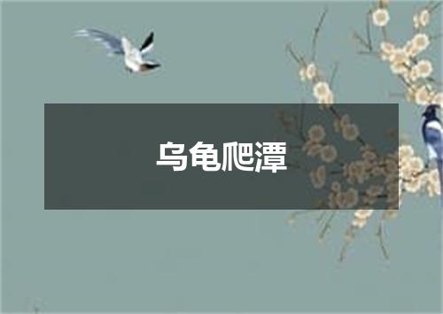 乌龟爬潭