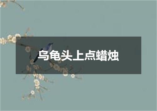 乌龟头上点蜡烛