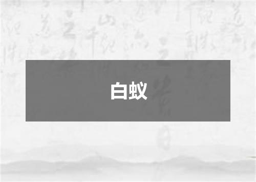 白蚁