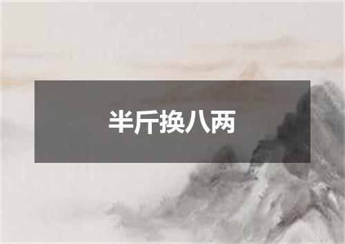 半斤换八两
