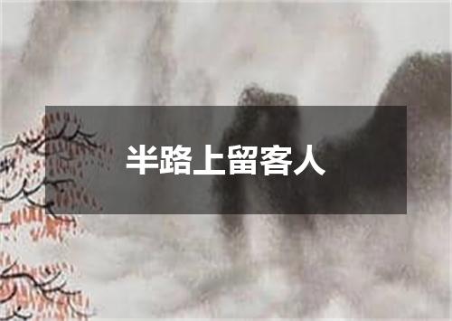 半路上留客人
