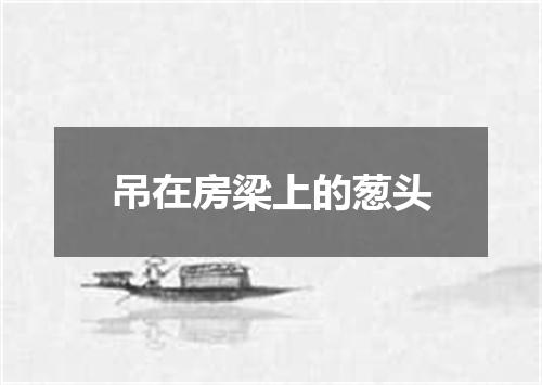 吊在房梁上的葱头