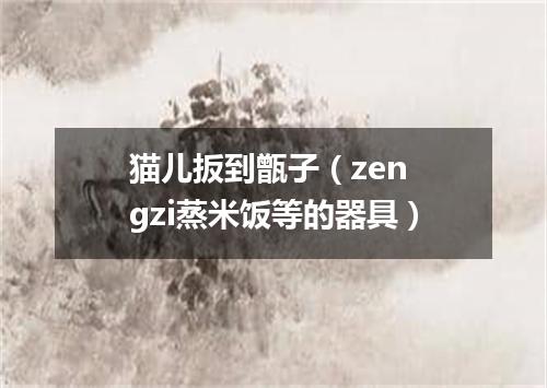 猫儿扳到甑子（zen gzi蒸米饭等的器具）