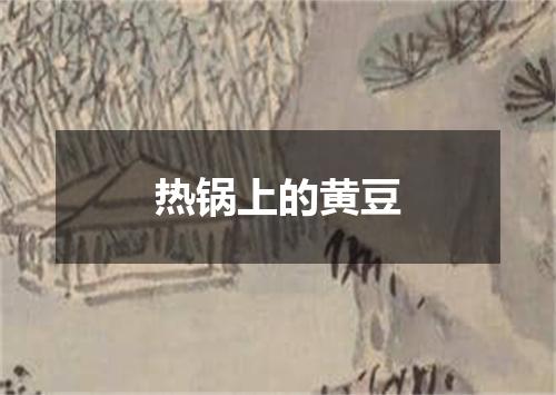 热锅上的黄豆