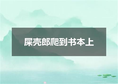 屎壳郎爬到书本上