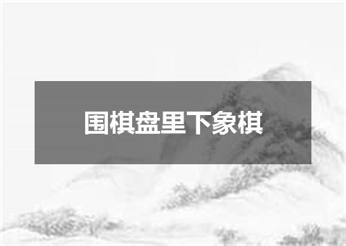 围棋盘里下象棋