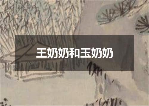 王奶奶和玉奶奶