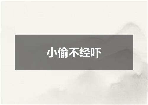 小偷不经吓