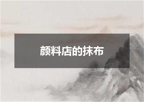 颜料店的抹布