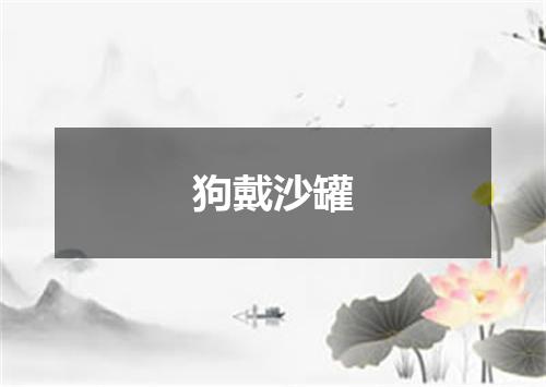 狗戴沙罐