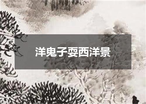 洋鬼子耍西洋景