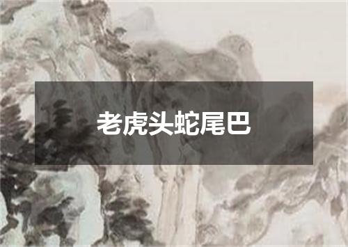 老虎头蛇尾巴