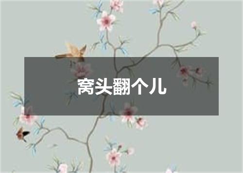 窝头翻个儿