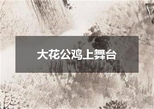 大花公鸡上舞台