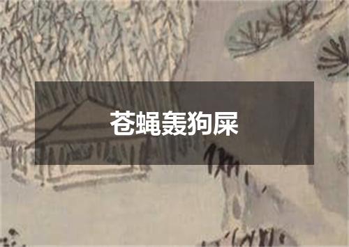 苍蝇轰狗屎