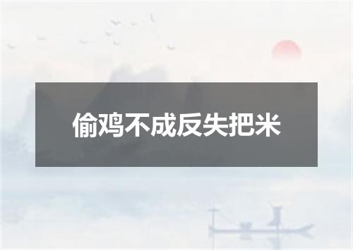 偷鸡不成反失把米
