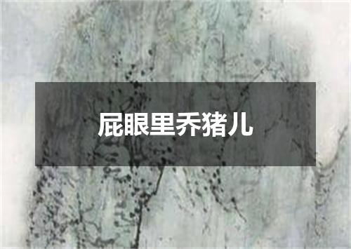 屁眼里乔猪儿