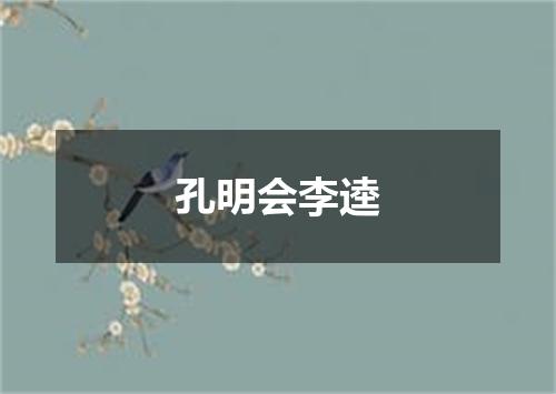 孔明会李逵