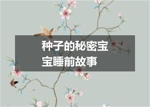 种子的秘密宝宝睡前故事