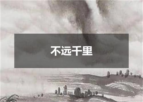 不远千里